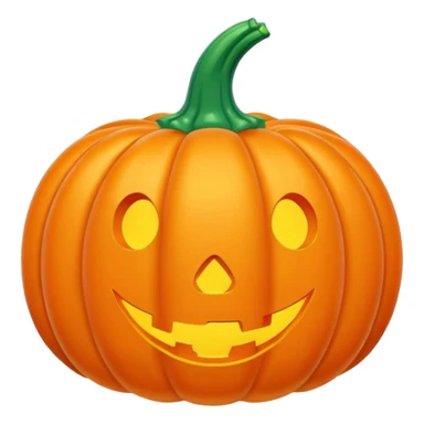   jeff koons style inflatable pumpkin sticker