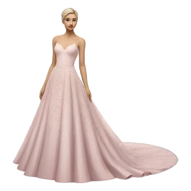 pink wedding dress  sticker