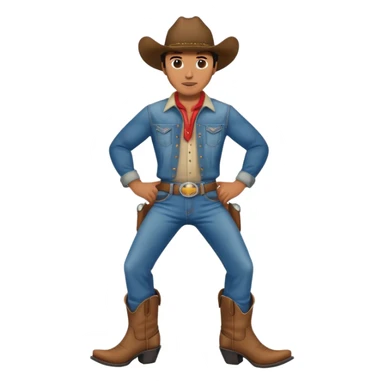 cowboy twerking sticker