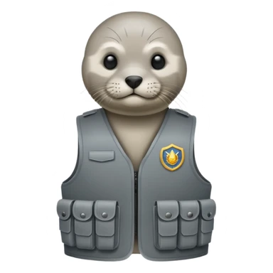 Seal bullet proof vest  sticker