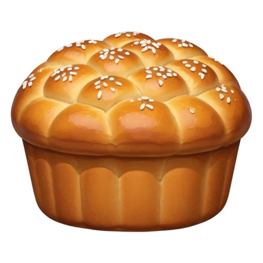 sweet bread with sugar on top sticker