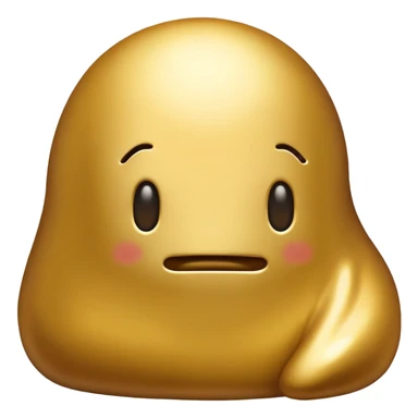 golden poop, no face sticker