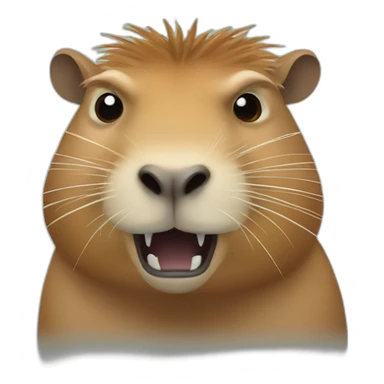 Angry Capybara sticker