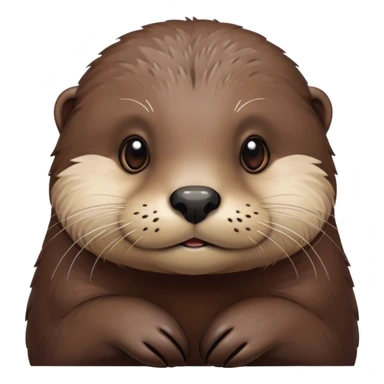 Sad otter sticker