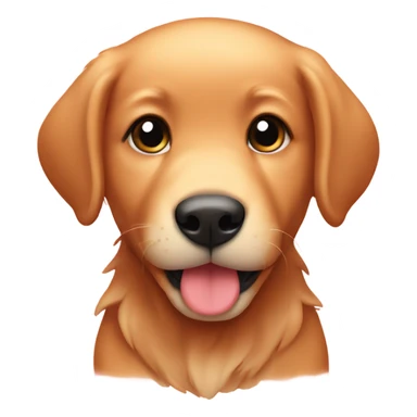 Kawaii red retriever puppy sticker