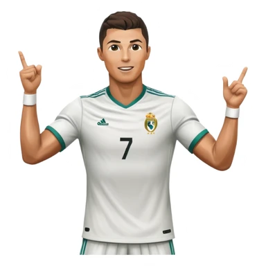 Cristiano Ronaldo football player celebrating a goal sticker