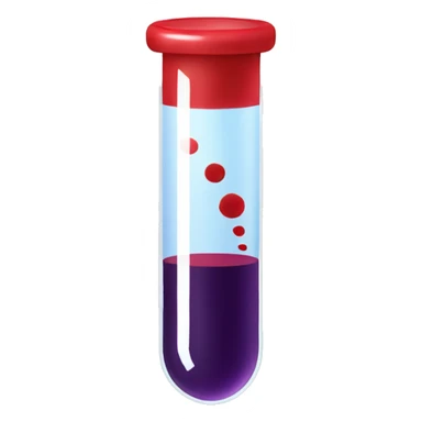blood test tube sticker
