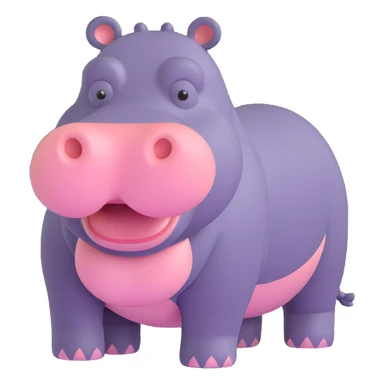 Hippo sticker