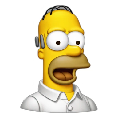 Homer simpsons doigt d’honneur sticker