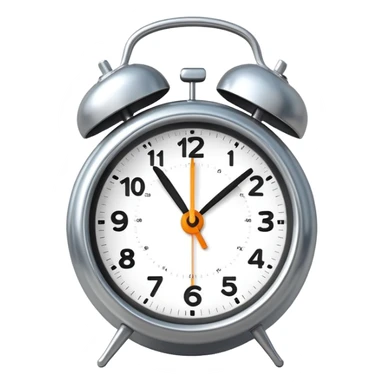 alarm clock ringing, simple and expressive sticker