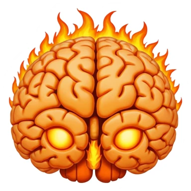 Brain on fire sticker