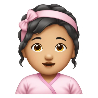 An  Asian  baby girl sticker