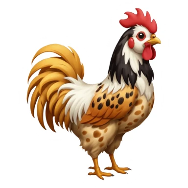 rooster dog sticker