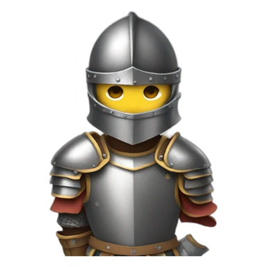 A Knight with armure sticker