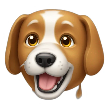 Dog playing on phone  sticker