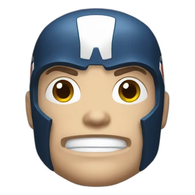 Marvel Captain America head sticker