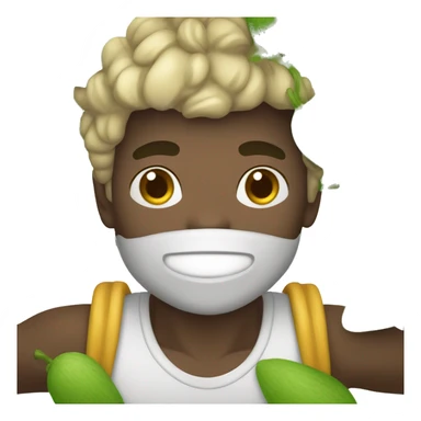 Homem Branco loiro tomando açaí  sticker