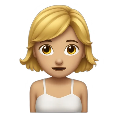 Fille qui pleure sticker