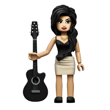 amy winehouse lego full body sticker
