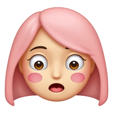 A emoji thats shy and flustered unsure and loving sticker