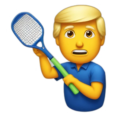 Donald trump playing pickleball sticker