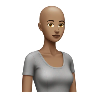 minimal mannequin with no hair sticker