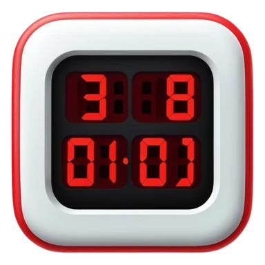 digital countdown timer sticker