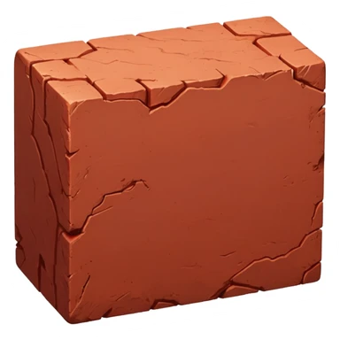 A single red brick sticker