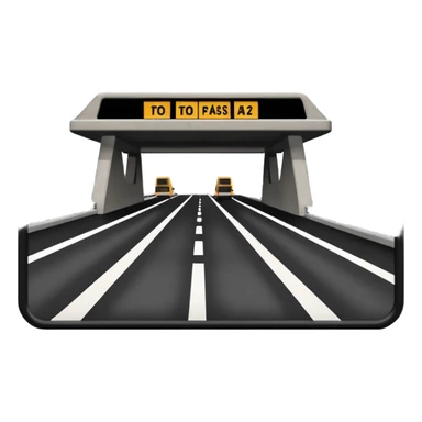 highway tol plaza sticker