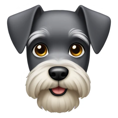 mini schnauzer emoji sticker