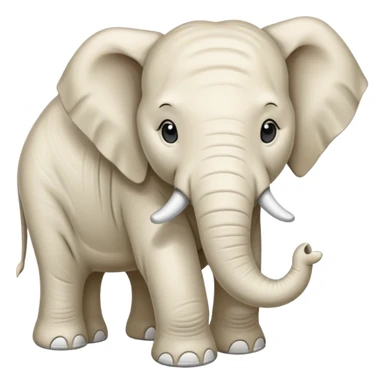 white elephant  sticker