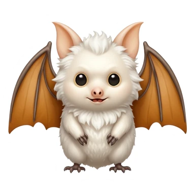 a white bat sticker