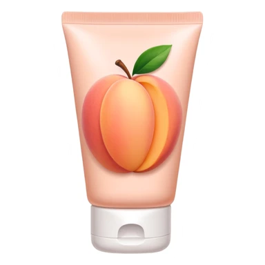 solid color light pinkish peach plain skincare tube sticker