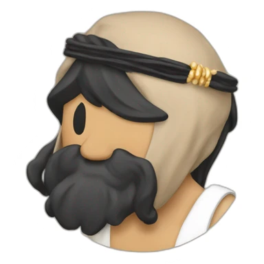 Modern sufi Muslim with a tasbeeh sticker