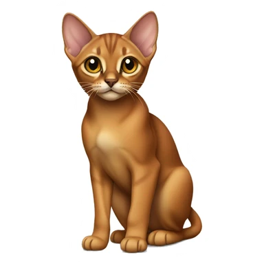 Abyssinian kitten standing  sticker