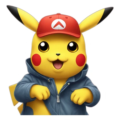 Pikachu refuse sticker