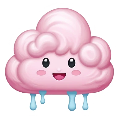 Cotton candy cloud sticker