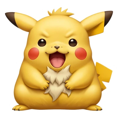 sleepy tired Pikachu yawning sticker