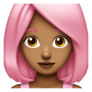 Cutecore pink  girl emoji  sticker