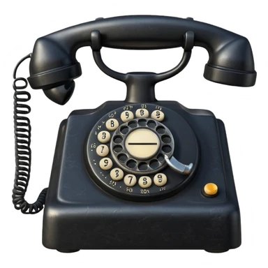 old telephone sticker