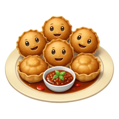 Wontons Beef Meatballs sticker