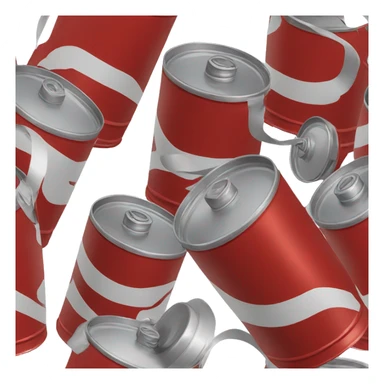 Oil can red color sticker