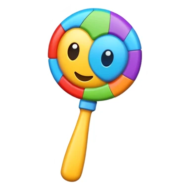 Rattle – colorful sticker