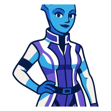 Liara T'Soni from Mass Effect sticker