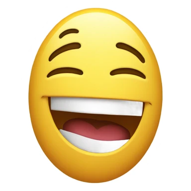 Laughing emoji with “haha” text floating around the face sticker