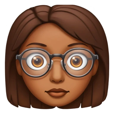 just eyes with glasses, no faces sticker