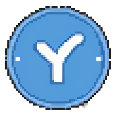 blue checkmark in a white circle icon inspired by YouTube verification sticker