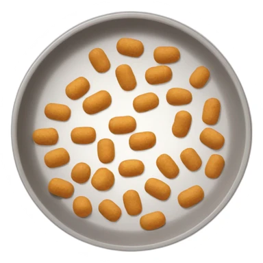 dog food in plate sticker