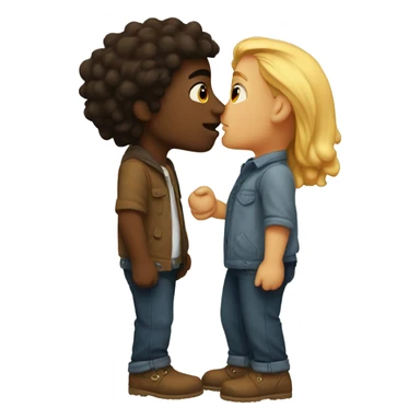 Of DeuTwo lovers kissing  sticker