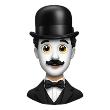 Charlie chaplin dans le film le dictateur sticker